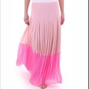 NWT! Ted baker color block maxi skirt pink